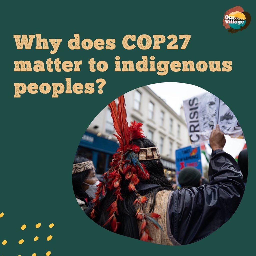 IfNotUs_ThenWho's tweet photo. It is crucial that Indigenous knowledge and wisdom are part of the decision making processes at #COP27 We demand #Reparations #DirectFinance #ClimateAdaptation #ClimateActionNow https://t.co/Q5QR55SZGE
