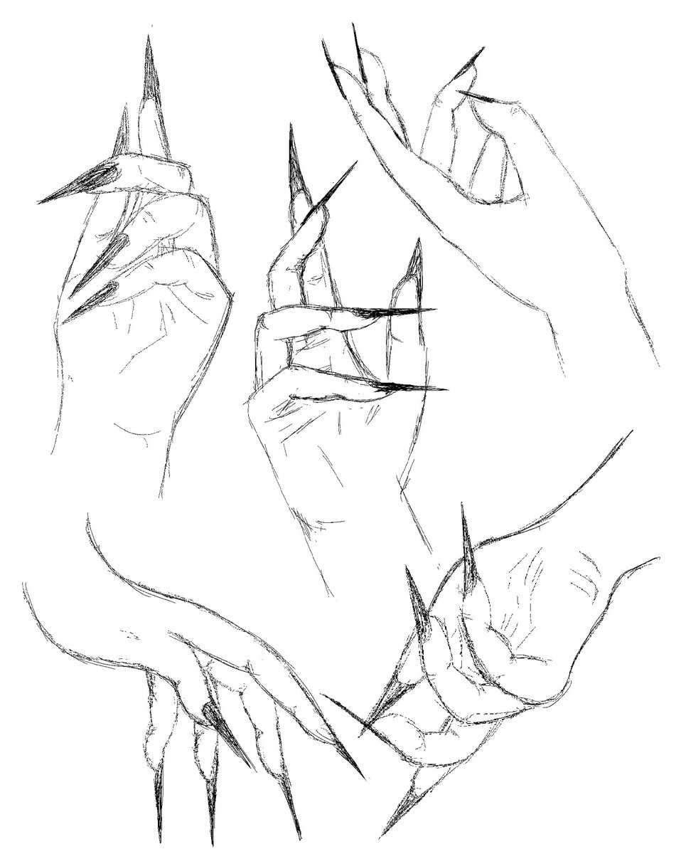 athena_pinecone's tweet photo. Hand practise, featuring claws 🤌
#art #drawingpractise https://t.co/lY6eEBtzjv