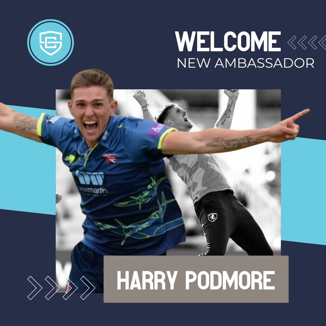 📣 NEW AMBASSADOR 📣 Welcome @harrypod23 our latest Sporting Chance Ambassador 🏏🏏 County Championship 🏆 2016 ✅ T20 Blast 🏆2021 ✅ One Day Cup 🏆 2022 ✅ #mentalhealth #Mentalhealthinsport #sportingchance #sportingchanceclinic #cricket