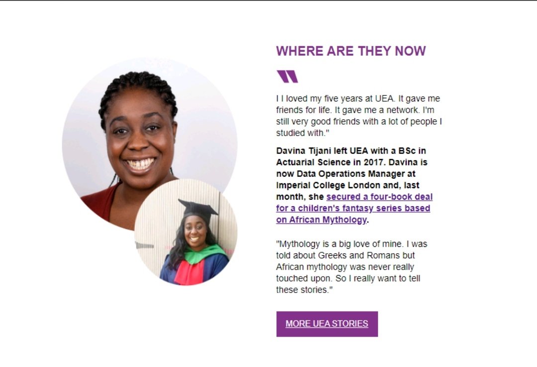 So happy to have been featured in the <a href="/uniofeastanglia/">UEA</a>'s Ziggurat 
newsletter, the UEA alumni newsletter. A very full circle moment since my time at UEA was so precious and life-changing.