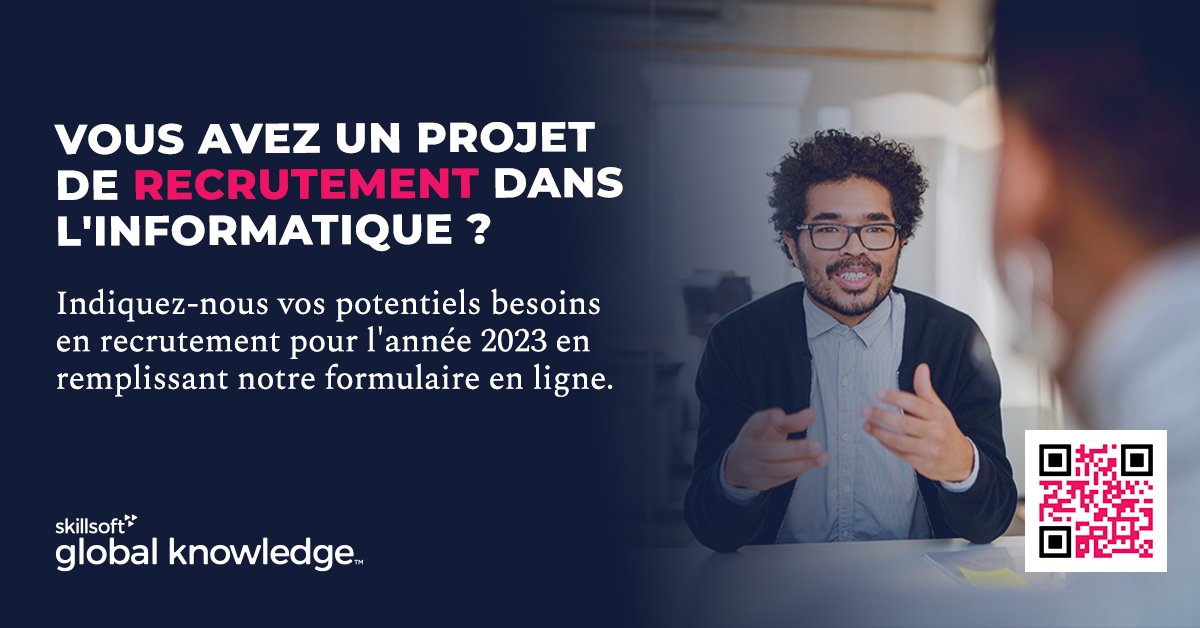 ▶️ Dans le cadre de l’organisation de nos futures promotions sur le dispositif Préparation Opérationnelle à l'emploi (POE), nous souhaiterions connaitre vos potentiels besoins en recrutement dans l'IT pour l'année 2023.

Indiquez-nous vos besoins > ow.ly/2Ue850LyqTV