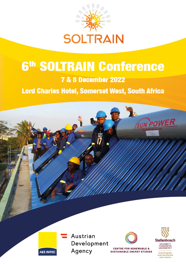 6th Southern African Solar Thermal Training and Demonstration Initiative (SOLTRAIN) Conference 2022
Dates: 7 &amp; 8 December 2022, South Africa. soltrain.org/events/6th-sol… <a href="/SOLTRAIN_SADC/">SOLTRAIN</a> <a href="/AEE_INTEC/">AEE INTEC</a> <a href="/crses_us/">CRSES</a> <a href="/sanedi_org/">Sanedi</a> <a href="/SADC_News/">SADC Secretariat</a> <a href="/NUST_Namibia/">My NUST</a> <a href="/nustzim/">NUST ZIM</a> @AustrianDev