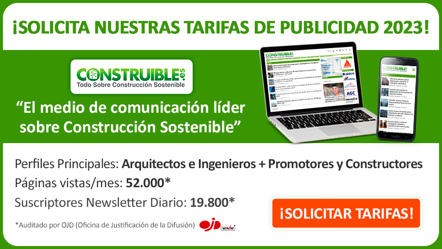Ya disponibles las "Tarifas de Publicidad 2023" de 
<a href="/CONSTRUIBLE/">CONSTRUIBLE</a> - el medio de comunicación líder sobre #ConstrucciónSostenible Ofrecemos una gran variedad de productos publicitarios que permiten #CrearMarca, #GenerarLeads y #Comunicar. Solicítalas aquí: grupotecmared.es/publicidad/