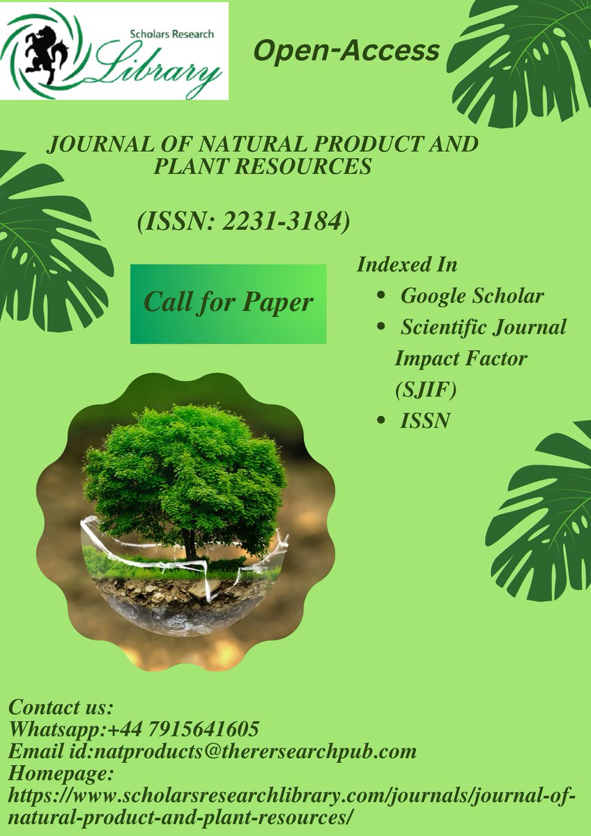 carol20498000's tweet photo. Call for Submission of Manuscript.
Journal h-index: 36
Journal cite score: 41.87
Journal impact factor: 1.51
Submission Link: https://t.co/WBJ9nPS3NU
#Biochemistry, #Bioinformatics, #Biophysics, #Bio_technology, #Cell_biology, #Plant_genetic,#Research_Scholar_Library. https://t.co/xnNixYJ7tq