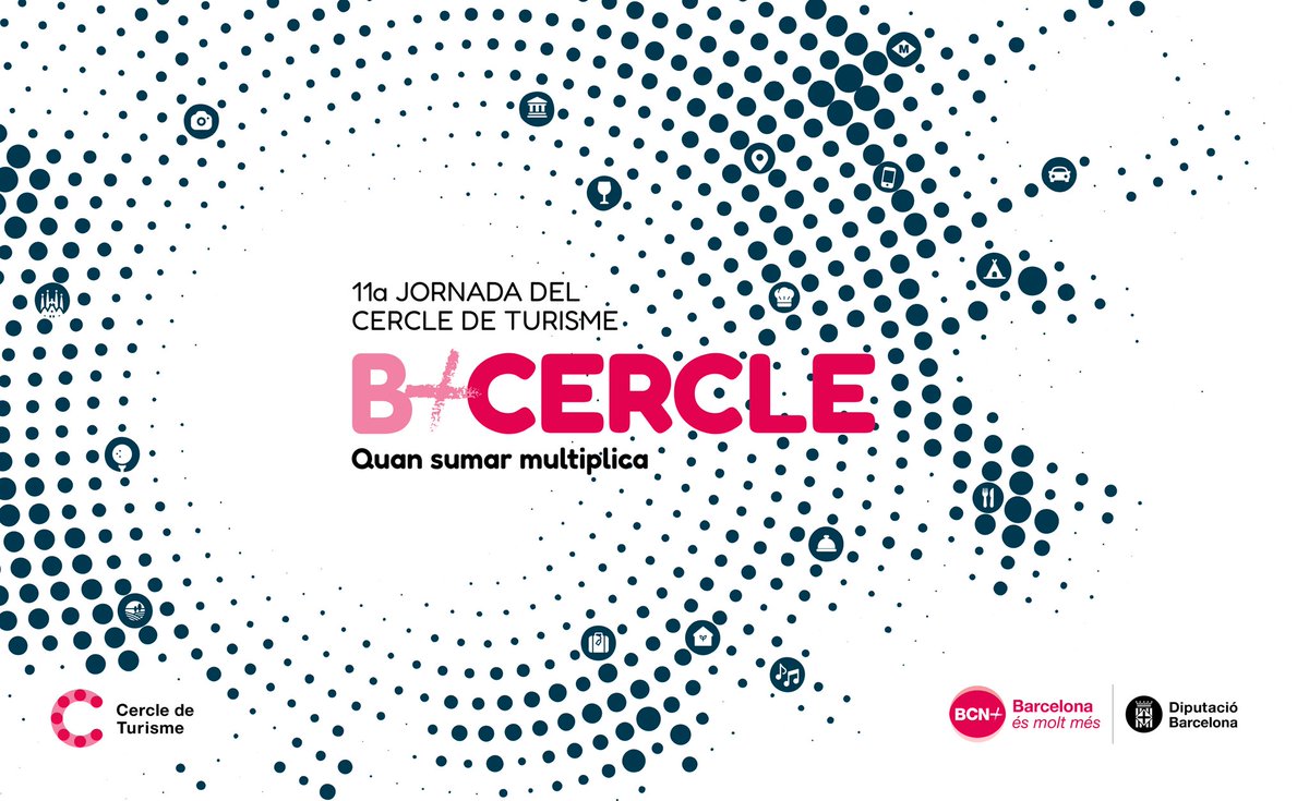 Ja queda molt poc per veure'ns a la jornada #cercleturisme22. Avui tanquem inscripcions. Amb moltes ganes de retrobar-vos!