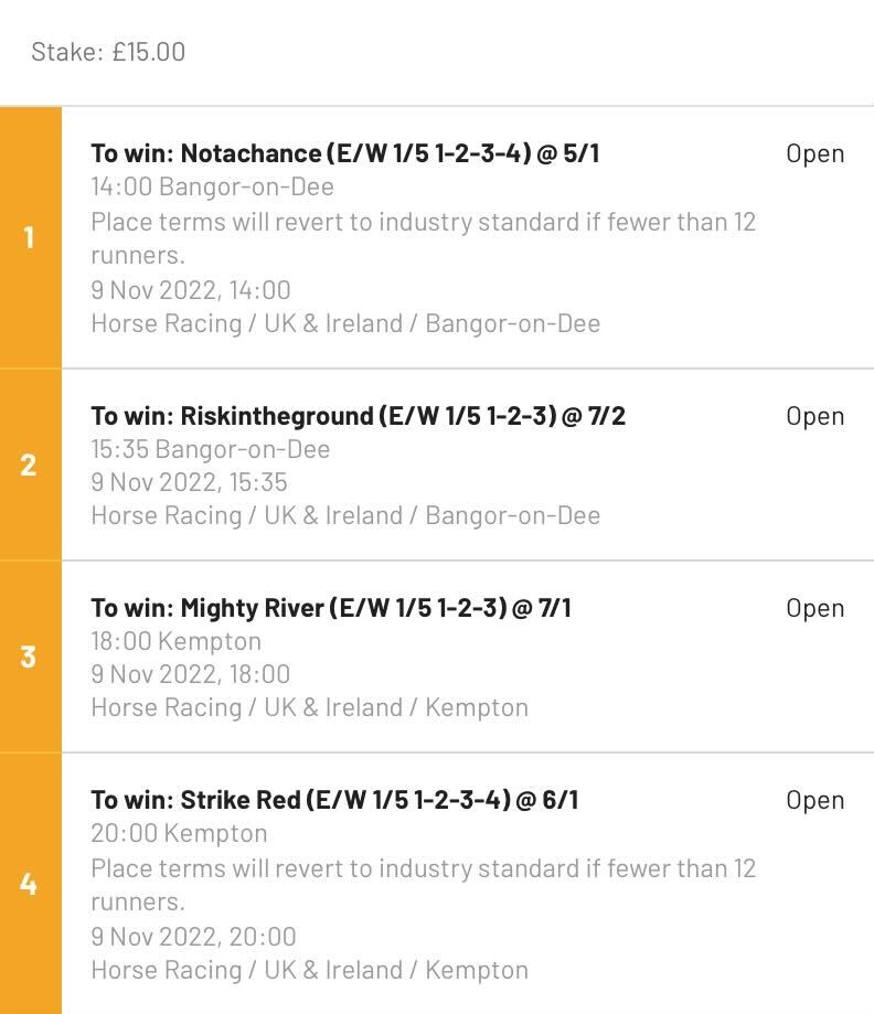 TWEnclosure's tweet photo. 🚨 GIVEAWAY ALERT

😍 We are feeling generous after last night's £2000 Lucky15 winner.. 

👏🏼 To celebrate, if this Lucky15 pays ANY profit today, we'll give it to a follower who RT's this post!

If it loses we'll give away £20 anyway! 🤝

GO GO GO! 🔃

18+ | Begambleaware https://t.co/QWrWGRZAq6