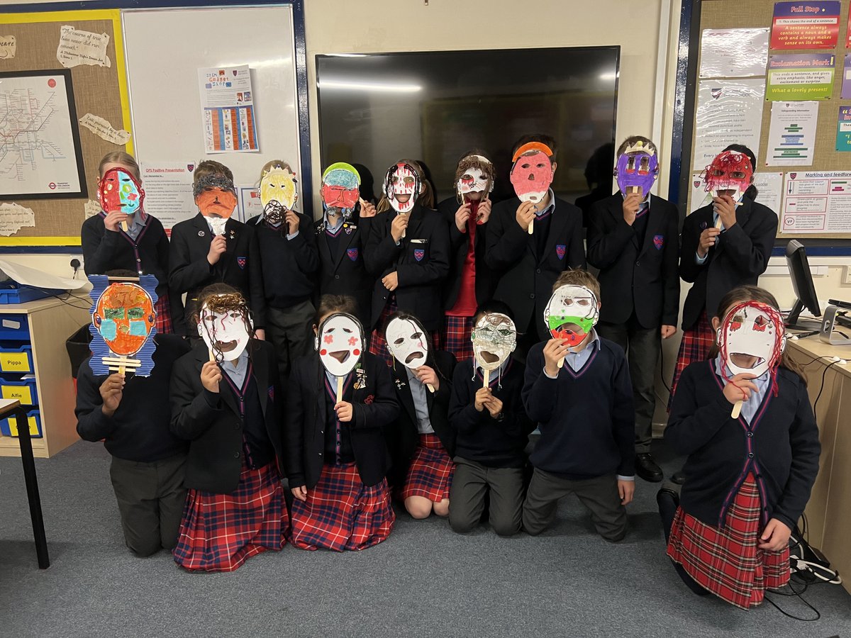 OPS_OratoryPrep's tweet image. In the first half of the Michaelmas Term, #Year5 spent their time in Drama studying Greek Theatre, where it all began. 

They explored amphitheatres, acted as part of a chorus and created their own masks - they all look incredible!

#OPSLearning #OPSDrama #GreekTheatre