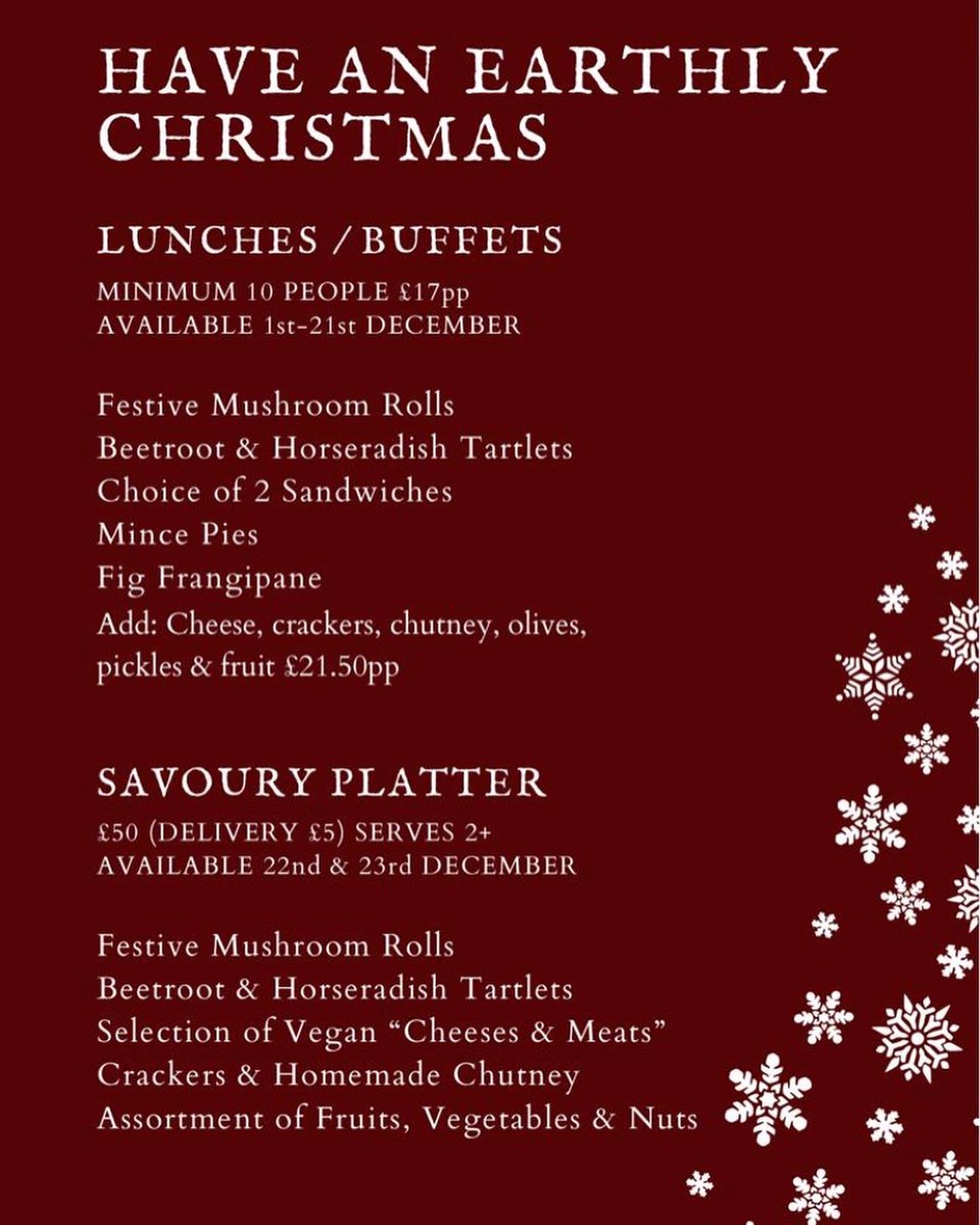 Fresh and tasty, quality catering available in and around the Cardiff area. 🎄💚🌱🎉

#vegan #cardiff #plantbased #SmallBusiness #catering #Christmas2022 #christmasfood