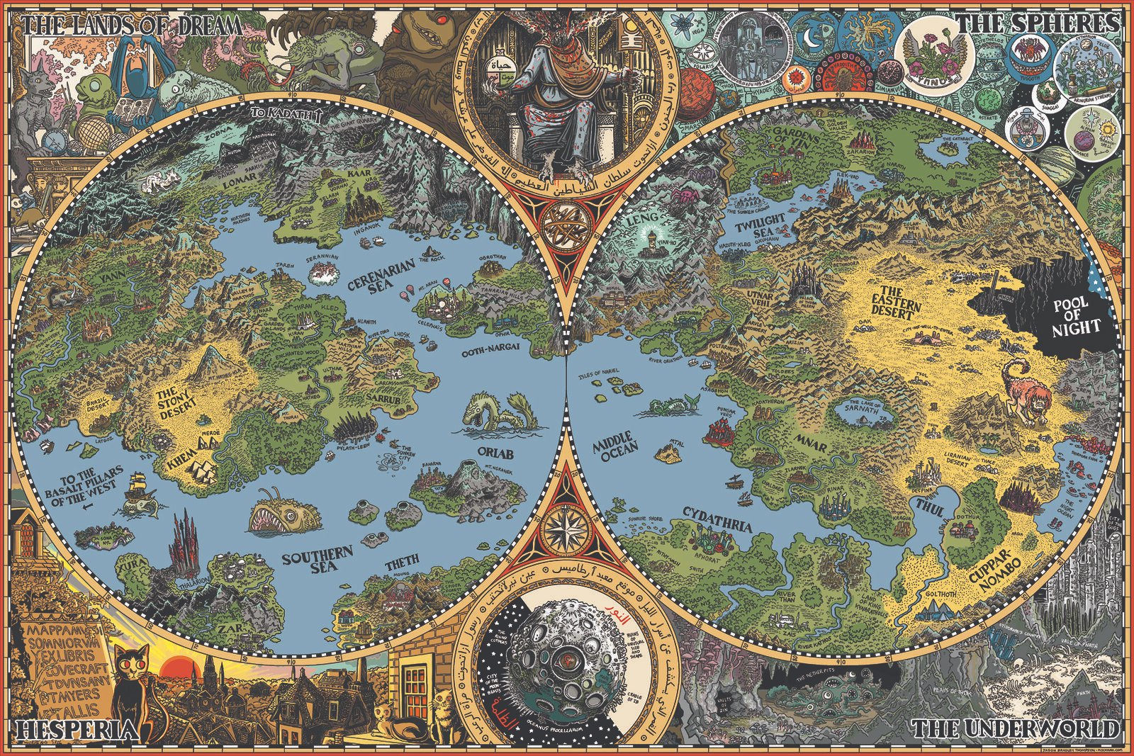 Lovecraft S Dreamlands Fantasy Map Lovecraft Lovecraf - vrogue.co