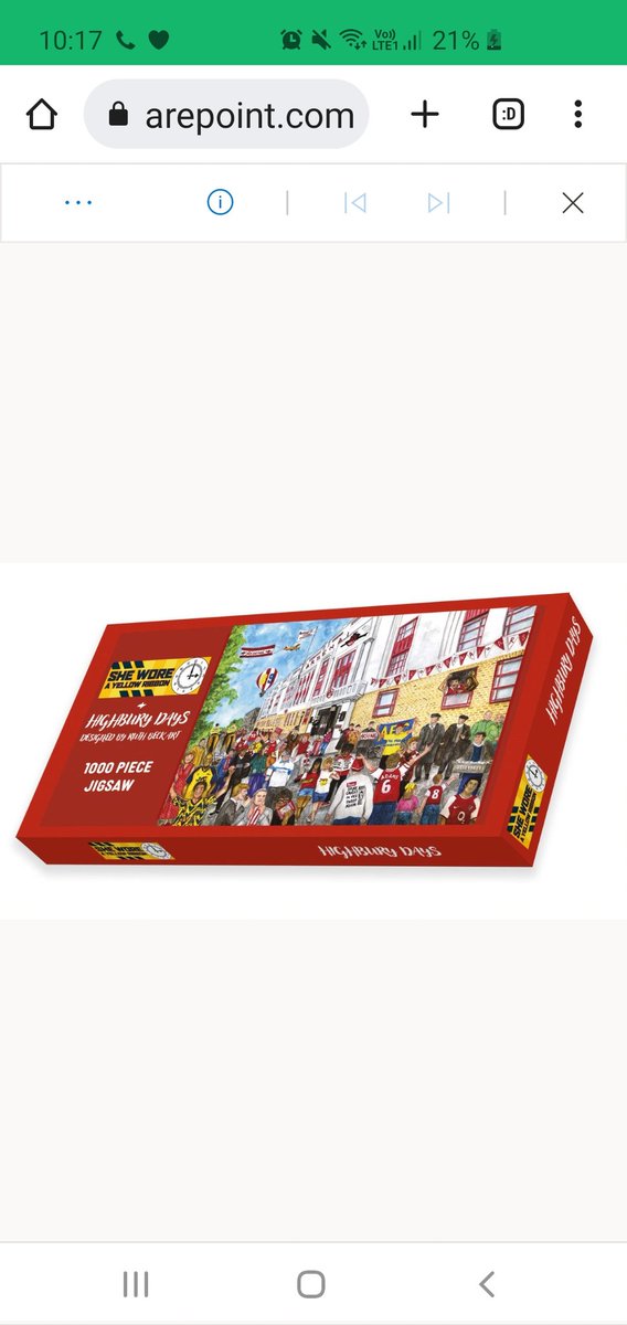 If we beat Brighton....

A follower who RTs, will win a 1000pcs Highbury Days Jigsaw Puzzle (artwork by <a href="/ruthbeckart/">Ruth Beck Art 🔴⚪️🎨</a> )

From sheworeshop.com
