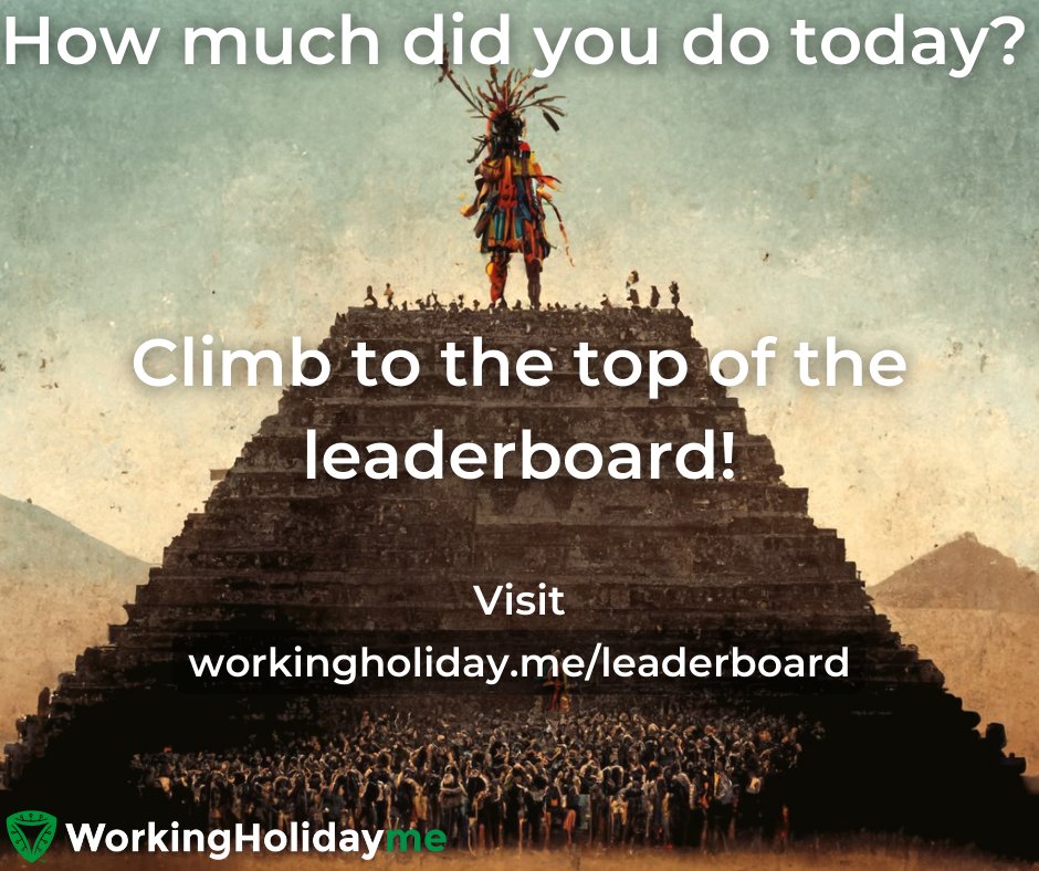 WorkinHolidayme's tweet image. Be the best in your industry!

Find out how you measure against the competition. 

Join now and post your achievements on our leaderboard. 

Let the games begin!

#workingholiday 
#workingholidayvisa 
#workingholidaymaker
#workandtravel 
#hardestworker
#nevergiveup
#warrior
#LFG
