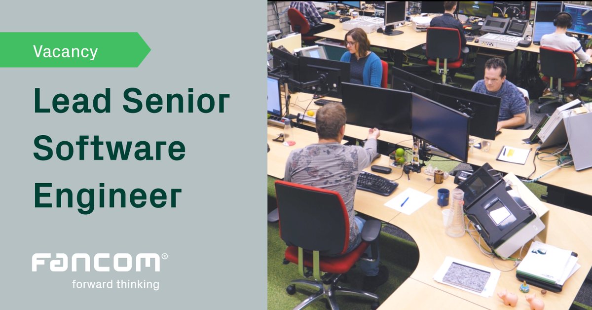 We are looking for a Lead Senior Software Engineer. You are going to work with a team of enthusiastic software engineers to translate the needs of our customers into user-friendly software solutions. 
Are you the right person for this job? Please check:
fancom.nl/vacatures/lead…