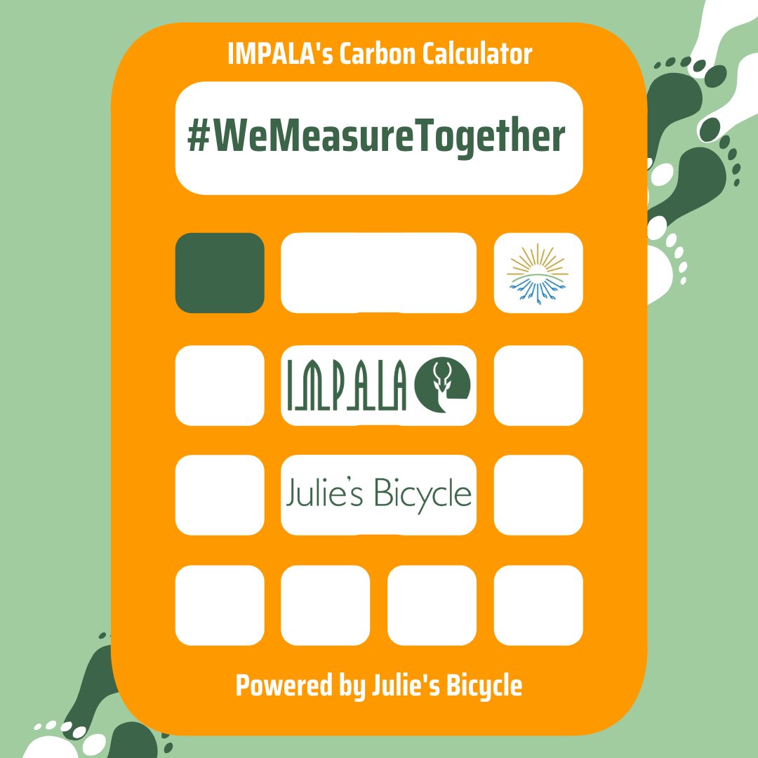 #WeMeasureTogether to establish a baseline for the independents💡
 
IMPALA members can measure their impact &amp; publish their carbon footprint with IMPALA's carbon calculator, powered by <a href="/JuliesBicycle/">Julie's Bicycle</a> 🌎

Sign up for free: bit.ly/3T3gK7Y
More info: bit.ly/3Uf52Iq