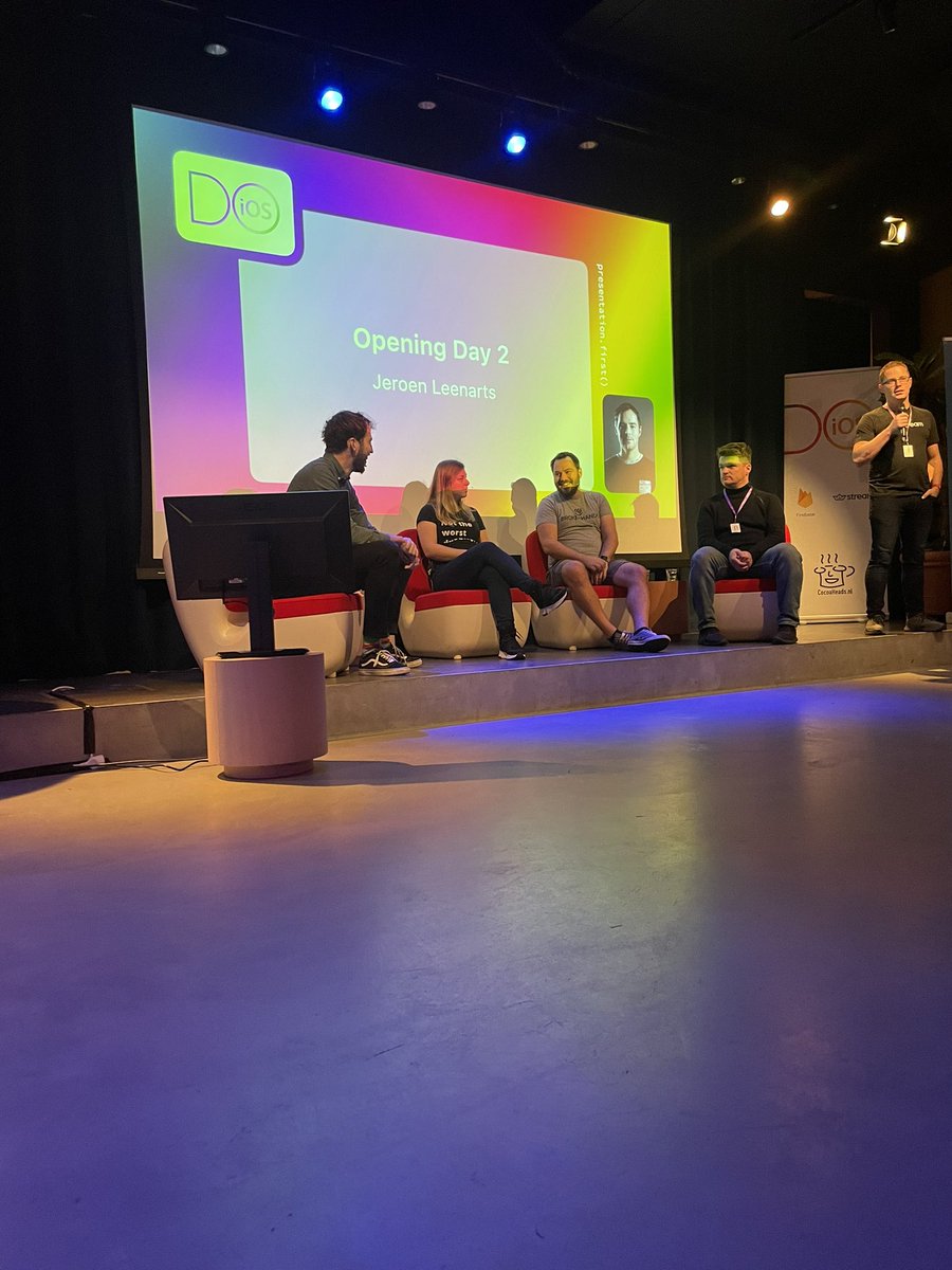 dimix's tweet photo. #doios Conference started with a great panel and a great talk about management! https://t.co/Mz6fZgxnRx