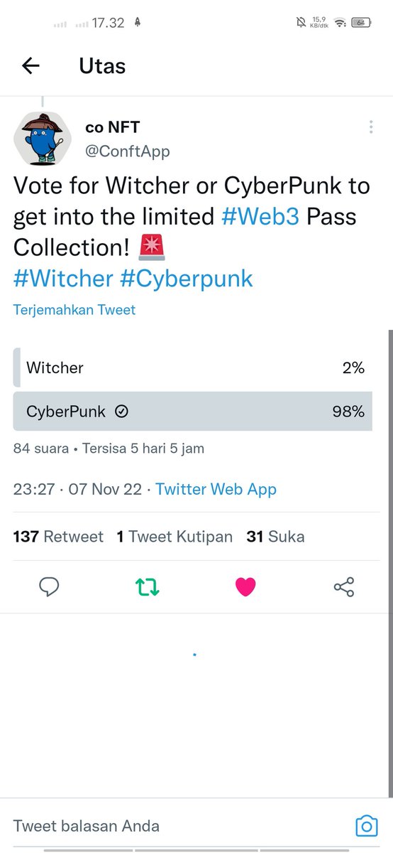 PZeroxy's tweet photo. @chitaglorya3rd Semoga menang buat kebutuhan https://t.co/s0sgSICk99