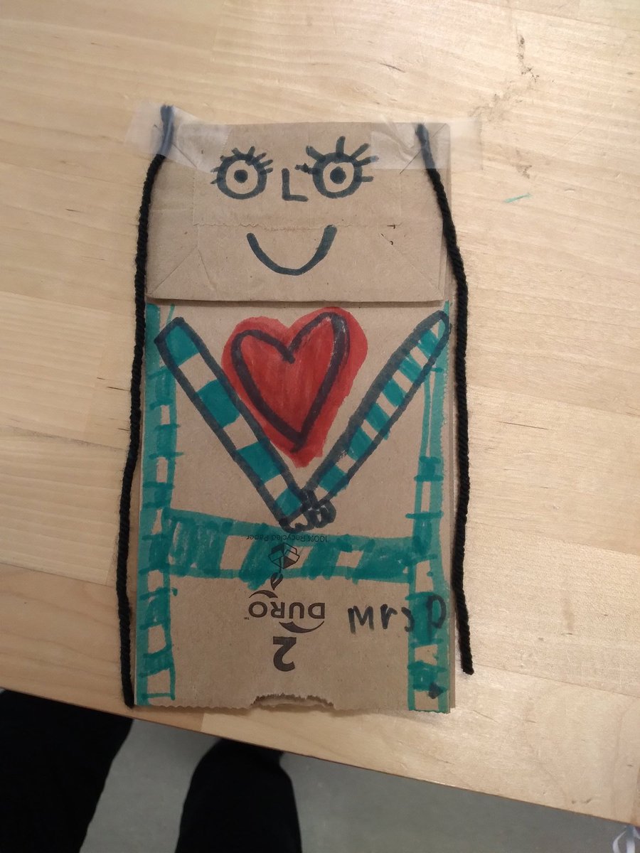 It's puppet making week in our makerspace.