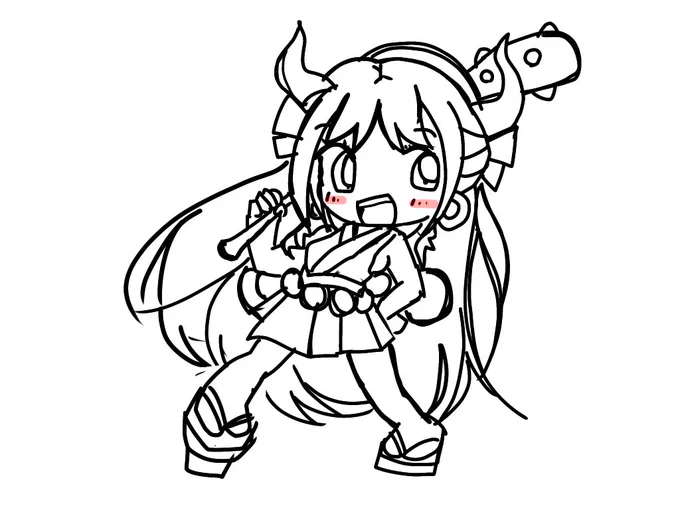 投稿イラストのイメージラフ。どこかでお目にかかれたら嬉しいですね。本番は葉書に手描きですが、失敗できない緊張感がたまらなく楽しみだったりします。 