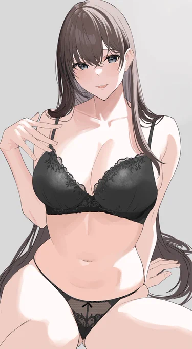 黒下着 