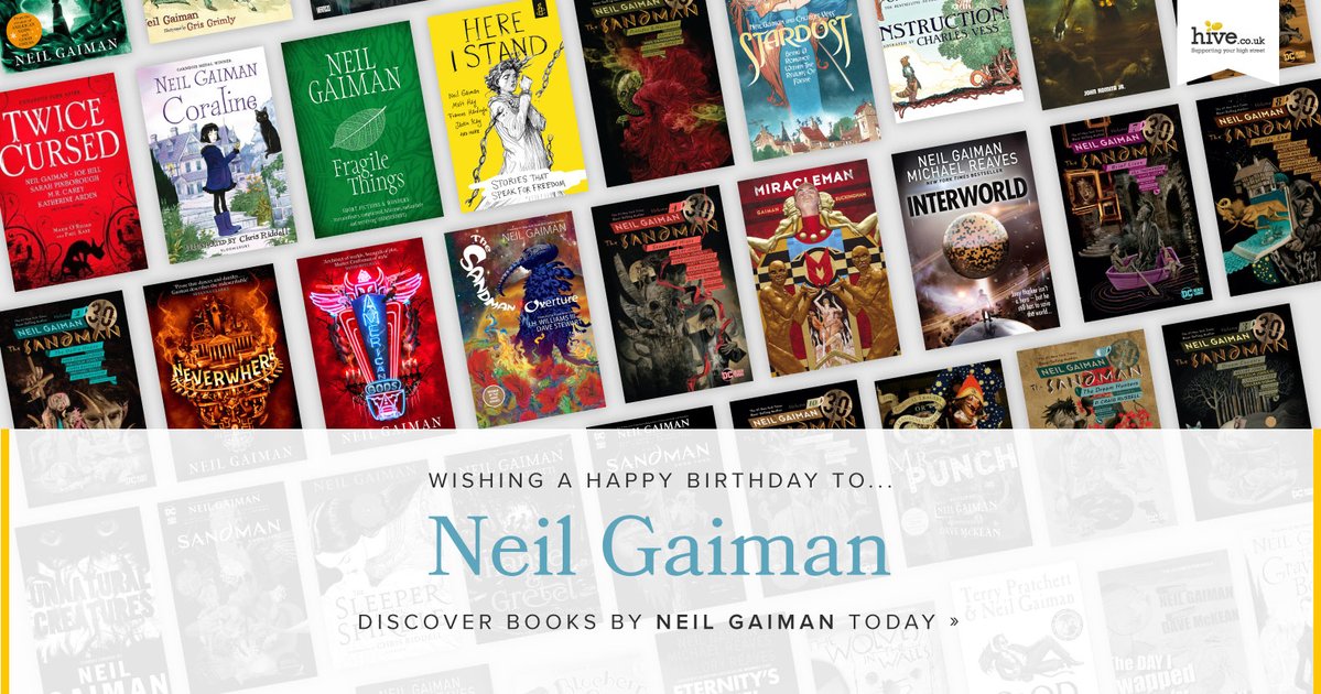Happy Birthday to legendary writer Neil Gaiman, born in 1960! 
