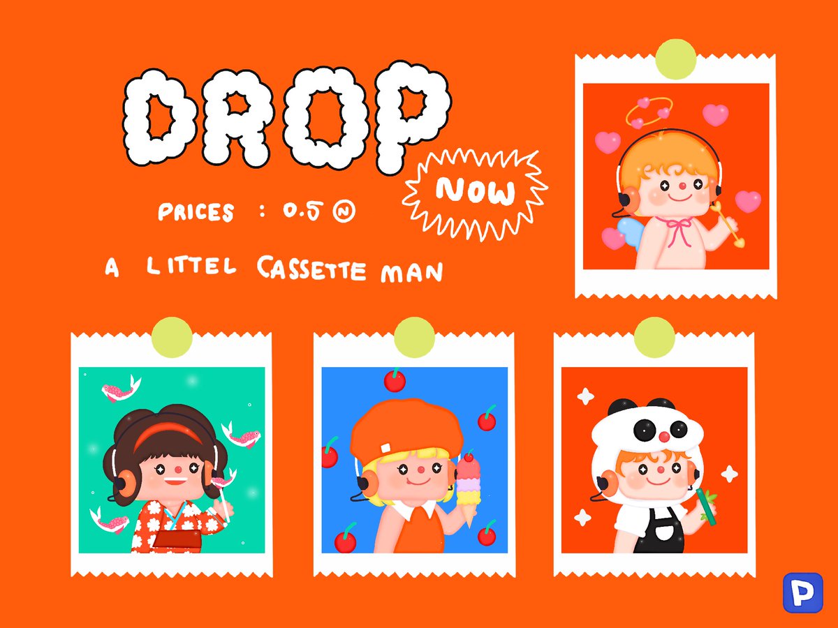New Drop 🍅✨🔖
On : <a href="/ParasHQ/">Paras 🟩🟧</a> 

A Little Cassette Man 🍊🧃🥤

🥤 Prices : 0.5 Near ✨✨
 
Paras : paras.id/collection/a-l…
Discord : discord.gg/kkBtYjkR

#nft #nftart #NFTCommmunity #parasHQ #NFTThaicommunity #near
