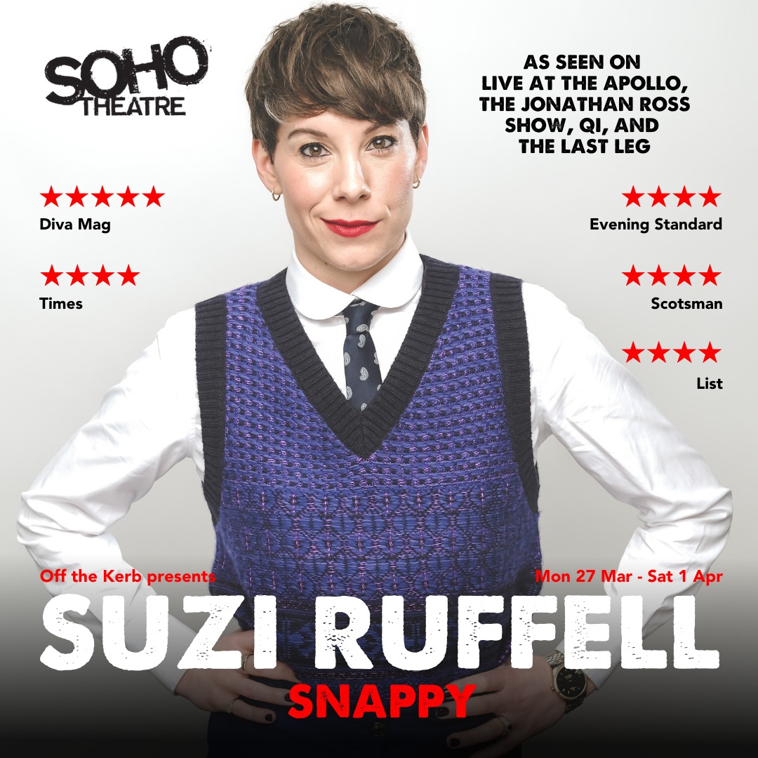 🚨 ON SALE NOW 🚨 @suziruffell has six new dates at @sohotheatre! Tickets available here 👉 sohotheatre.com/shows/suzi-ruf… 🌟 2023 tour dates to be announced soon! 🌟