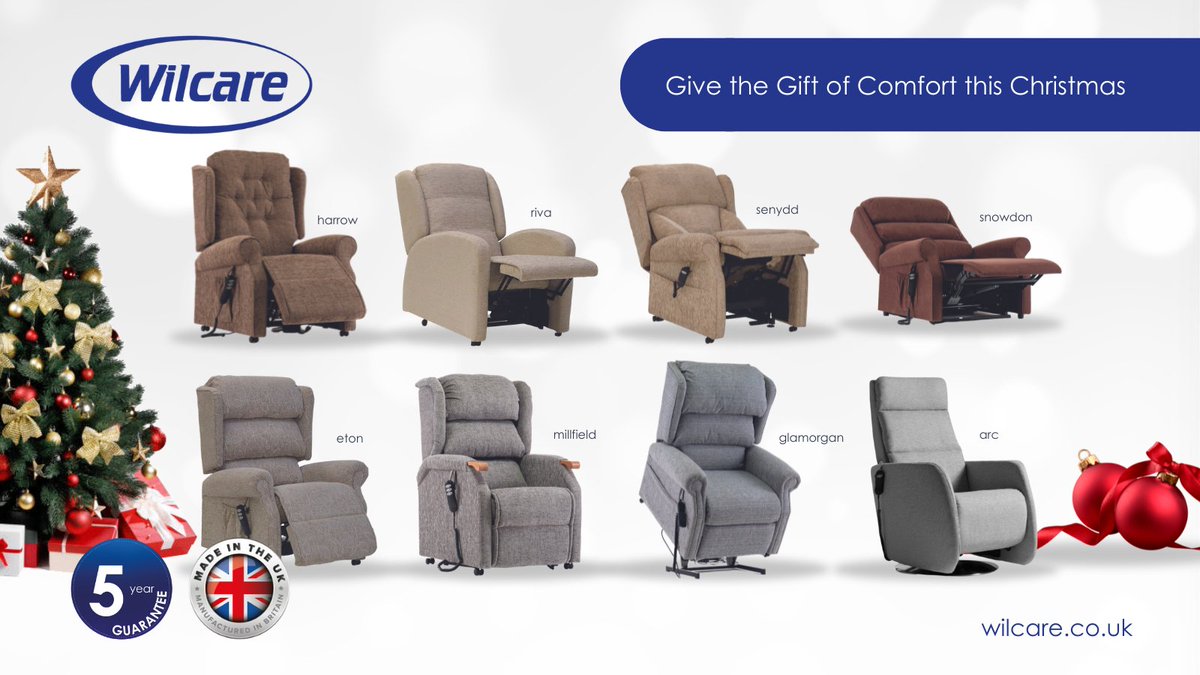Our powered rise and recline chairs, all handmade in Britain, are multi-adjustable meaning you can rise with ease and recline in comfort. Available as soon as the next day to you Wilcare specialist stockist! Contact us for details.  Visit: wilcare.co.uk #RiseAndRecline