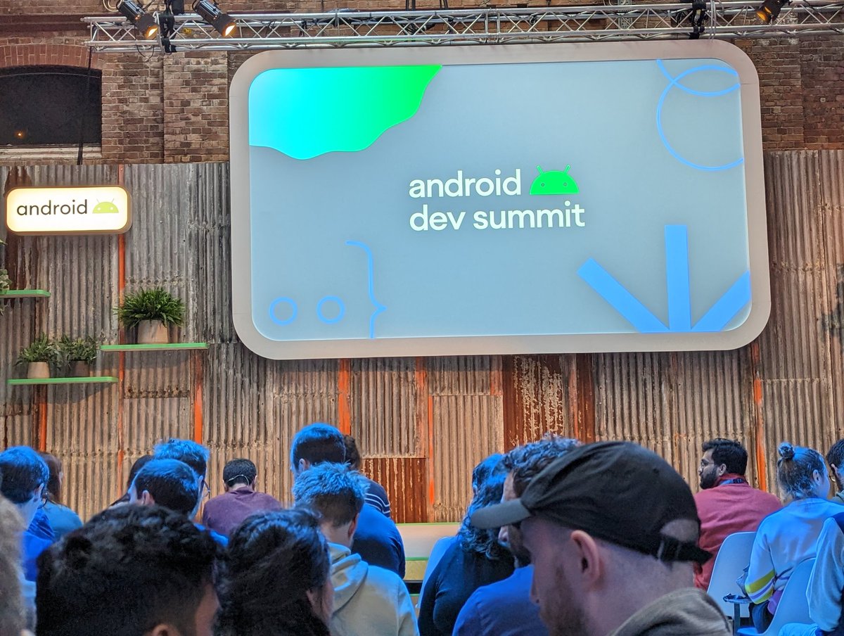 I can't believe I'm at an actual conference again! 😍 Please say hi if you're around! #AndroidDevSummit