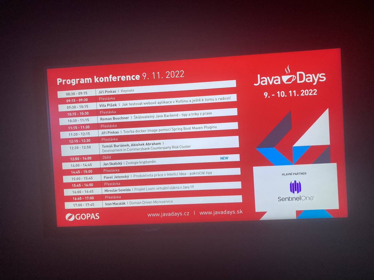 VitaPlsek's tweet photo. Materiály z mého povídání na https://t.co/zm8jG6SEO5 / @GopasPrague
Zdrojáky a slajdy: https://t.co/Q8T1cHJtjr
Díky, že jste si přivstali, moc jsem si to užil.
#javadays https://t.co/86anGv0Pvn