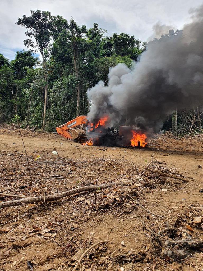 dhernandezlarez's tweet photo. FANB desplegada en la espesura de los bosques y selvas de Bolívar y Amazonas, en intervenciones legales contra la minería ilegal, trata de personas y narcotráfico. Serán destruidas todas las estructuras al margen de la ley, que atentan contra la seguridad y defensa de la nación ! https://t.co/X36SIs2NsA