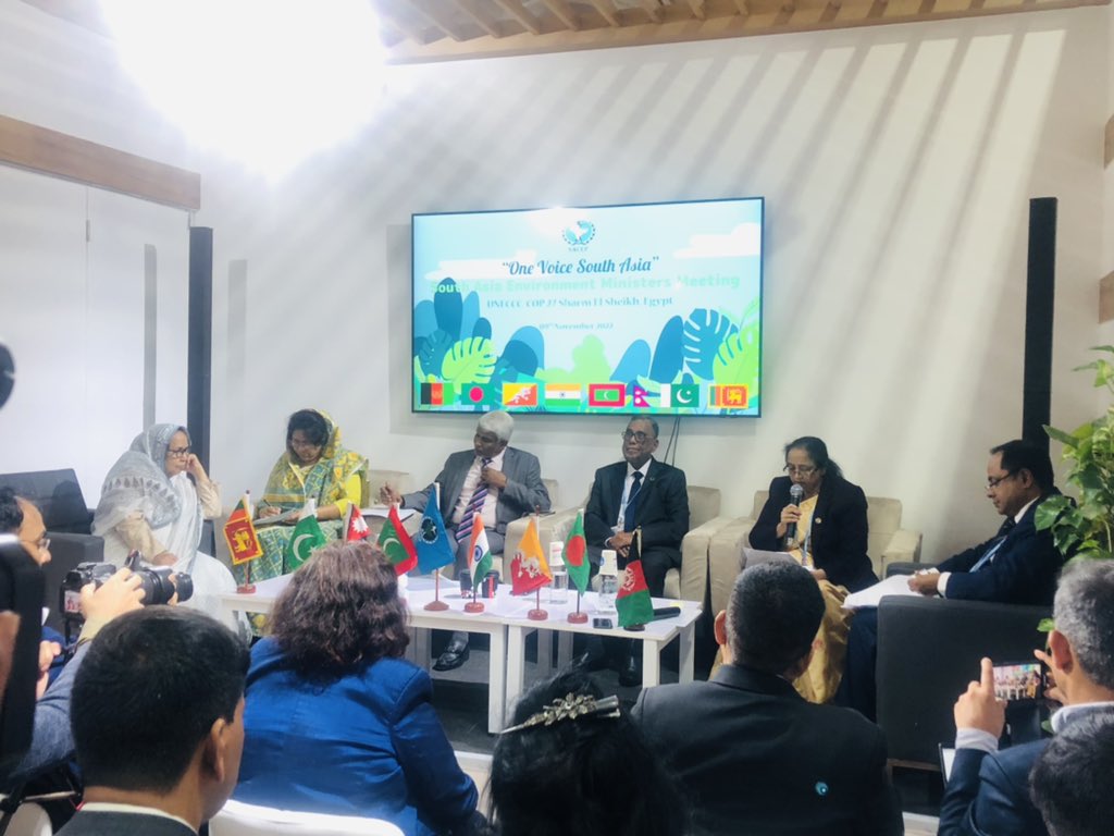 Nepal calls for dedicated financial mechanism for #LossAndDamage and #finance for vulnerable communities. Nepal is committed to #regionalcollaboration for common climate actions- Hon. Uma Regmi, Minister of Women, Children and Senior Citizens @MOFENepal @UKinNepal