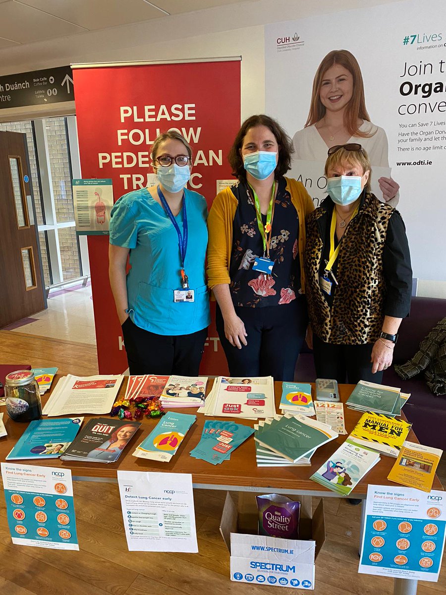 Delighted to be working alongside the daffodil centre in <a href="/CUH_Cork/">Cork University Hospitals</a> highlighting the signs and symptoms of 🫁 cancer as part of  #lungcancerawarenessmonth <a href="/hseNCCP/">NCCP</a> <a href="/MarieKeating/">Marie Keating Foundation</a> <a href="/IrishCancerSoc/">Irish Cancer Society</a>