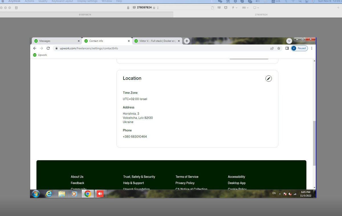 Timon03050808's tweet photo. @Upwork This is scammer not developer https://t.co/c3MffLyaOw