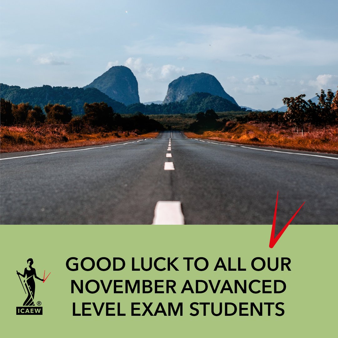To all the students taking their Advanced Level exams this week: Keep going! You can do it! ✊🤜🤛👊

#icaewStudents #exams