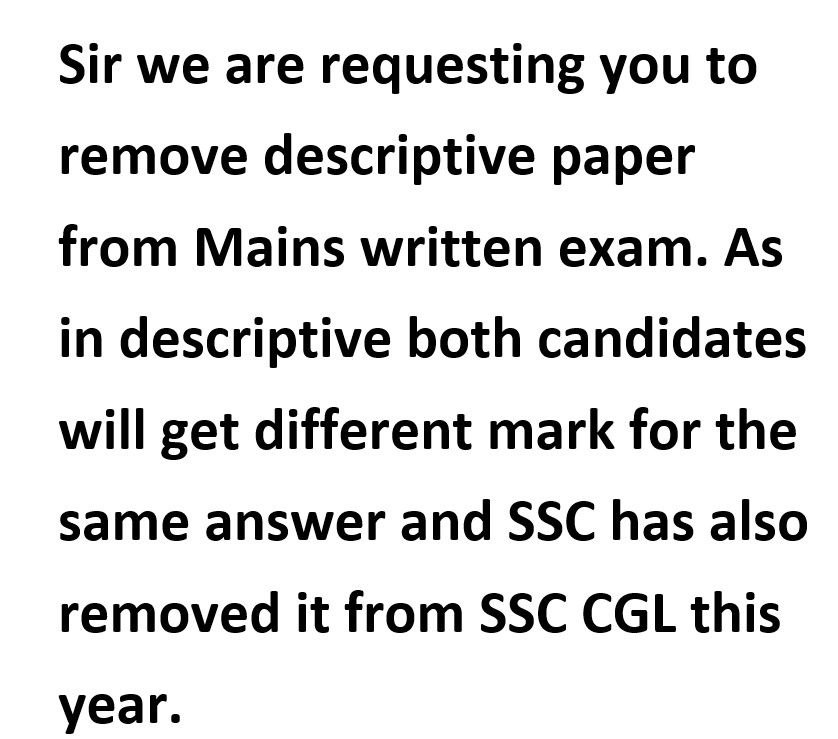 Jitendr00190065's tweet photo. Plz sir remove ossc cgl decriptive paper
#Remove_Descriptive_from_OSSC_CGL_Mains 
@abhayips86 
@CMO_Odisha @IPR_Odisha 
@otvkhabar https://t.co/05p3K7JEye