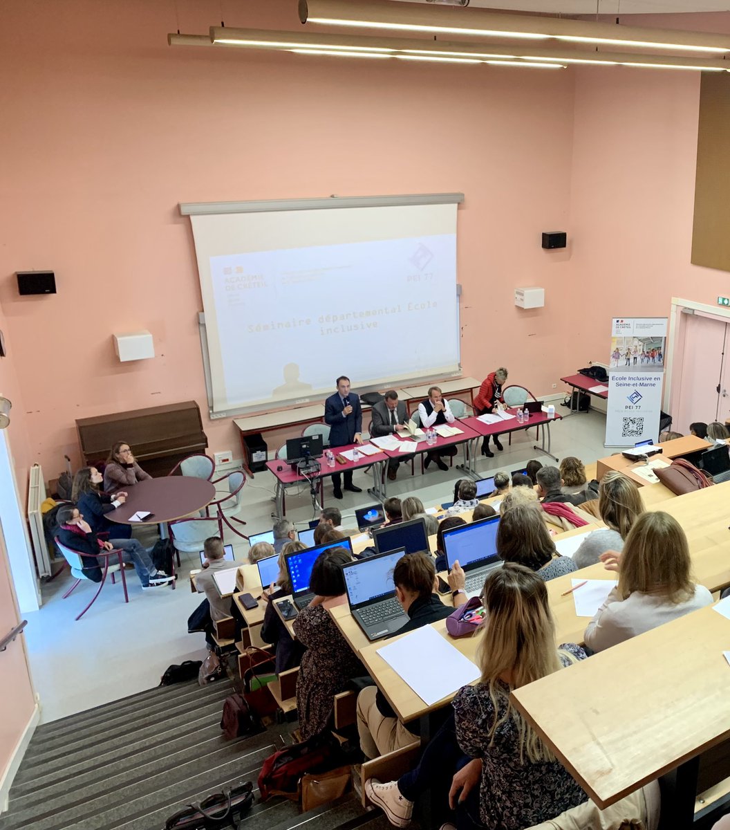 GauthierJu77's tweet photo. Premier #séminaire #écoleinclusive #seineetmarne @dsden77 par @FabienAudy #IADAASEN accompagné de tous les membres du #pei77. Lancement du séminaire avec une intervention des membres de l’association #handaura #tsa #autisme https://t.co/szM0e30xxB https://t.co/u41FVFTorO