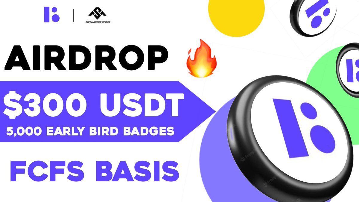 🎁🎁5,000 Early Bird Badges  + $300 Usdt Airdorp 🎊🎊

To Enter ⤵️

✅ Follow <a href="/Metavers_space_/">Bryan Fn</a> 
✅ Like Rt/Tag 5 Frnds
✅ complete all task 👉gleam.io/z66bI/instant-…

3day⏳
#Giveaway  #Tokengiveway  #airdrop #airdroptoken #usdt #usdtgiveway