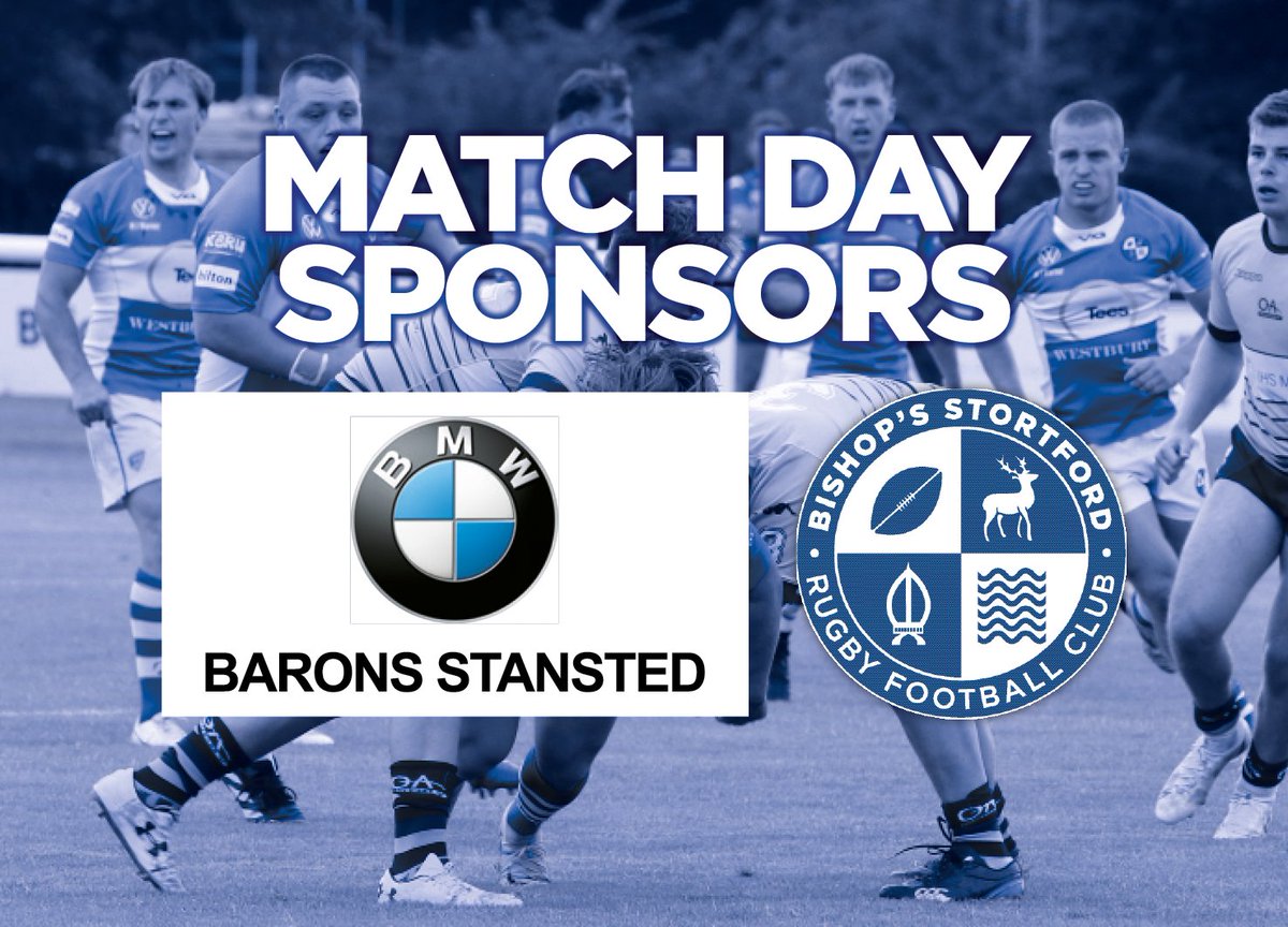 BSRUGBY's tweet photo. Match Day Sponsors for this week's home game against @SaleFC are Barons Stansted - your local BMW retailer! https://t.co/RiLP9uUai9