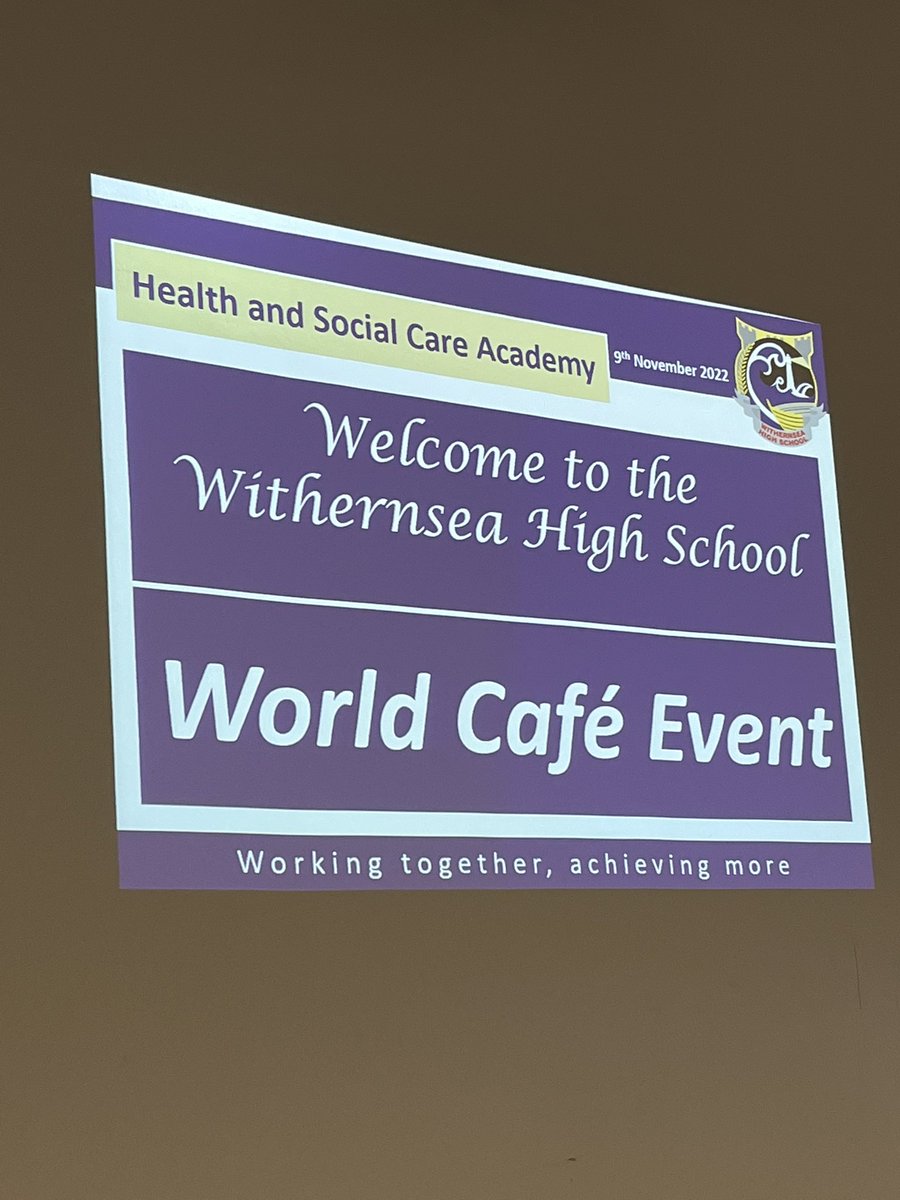 RussellWenn's tweet photo. Back at @WithernseaHigh this time with the year 10s doing a World Cafe event on emotional health and well-being. Great turnout from partners across health and care and fantastic interaction with the students 😁 https://t.co/IntoDICyO9