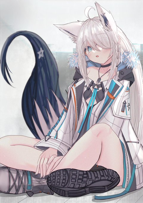 #絵フブキ 
隻眼の狐 