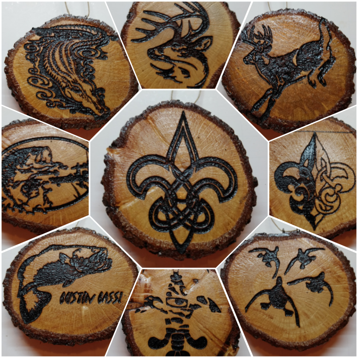 STacklebox's tweet image. I have hand cut and engraved wood Christmas ornaments available. Come on over to the site and check it out.