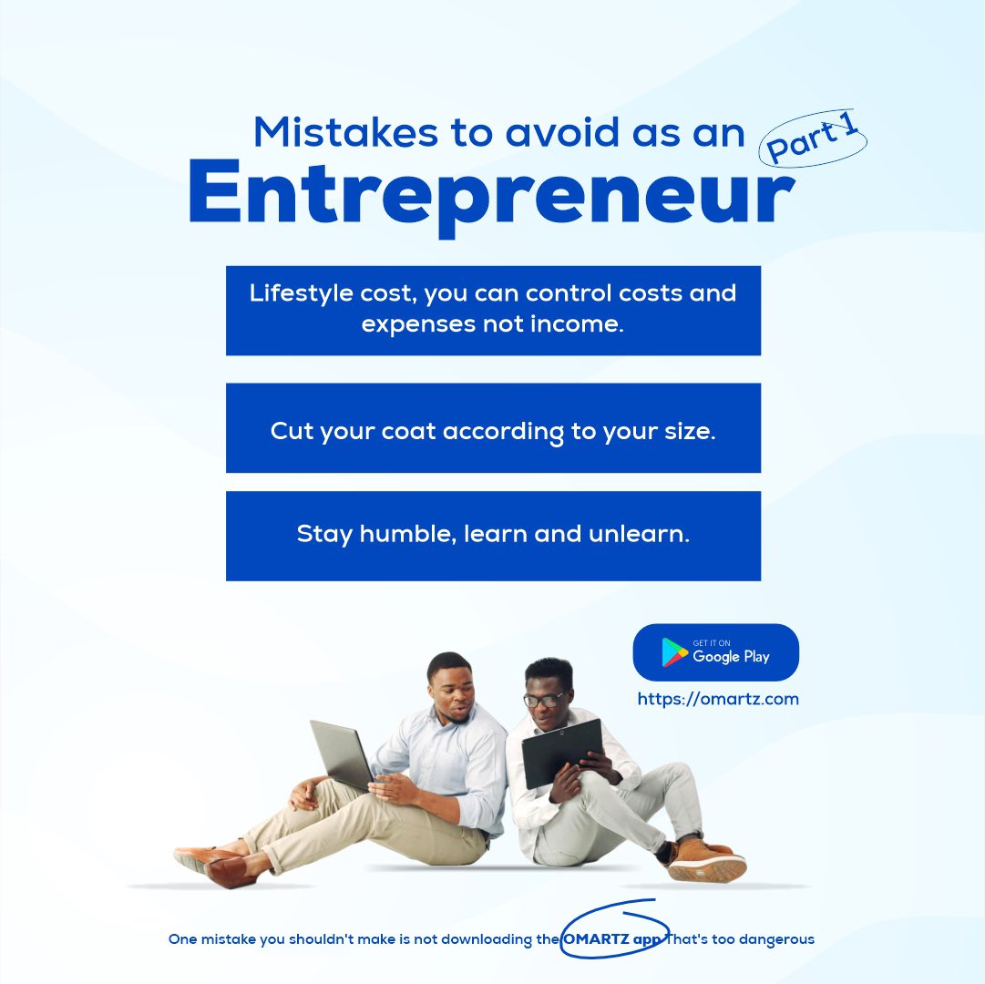 OmartzHQ's tweet photo. One mistake you shouldn’t make is not downloading the OMARTZ app
That’s too dangerous
Head over to the app store or google playstore and download now!!!!
#ecommerce #businesshustle #onlinebusiness #omartz https://t.co/rYIDQwampF
