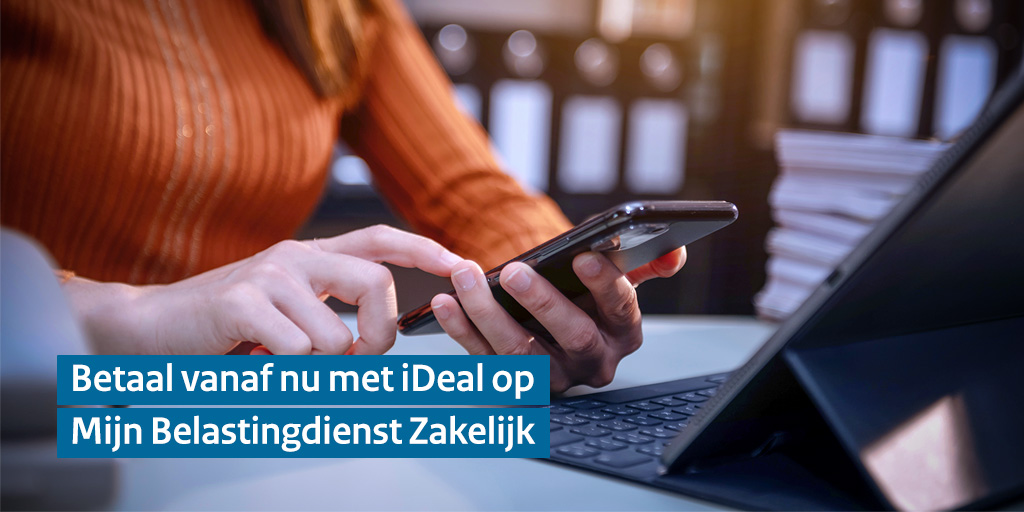 Vergeten de btw te betalen? Foutje in het betalingskenmerk? Vanaf nu is het mogelijk om op Mijn Belastingdienst Zakelijk te betalen met iDeal. Dat is een stuk makkelijker en zo vergeet je niet de btw te betalen na het verzenden van je aangifte: belastingdienst.nl/ideal