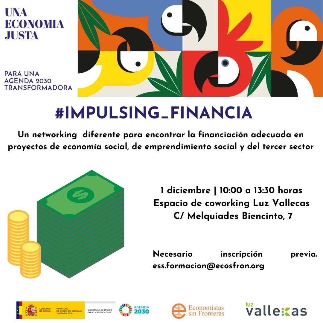 EconomiaJusta's tweet photo. Anunciamos #Impulsing Financia, un networking diferente dedicado a profundizar en la financiación como herramienta para lograr crear, fortalecer y escalar las empresas y proyectos sociales
https://t.co/N7qIgVeC6d https://t.co/tEpPA1slBc