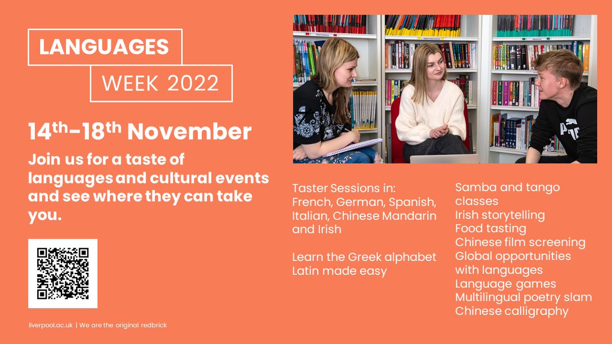 livunilanguages's tweet photo. Languages are our thing; that's probably obvious by now.

But we also want to give you a taste of other languages and show you they can be helpful no matter what you study.

Join us next week for Languages Week and see where languages can take you!

LINK: https://t.co/gbih3K2BOE https://t.co/DQzKf9a9g6