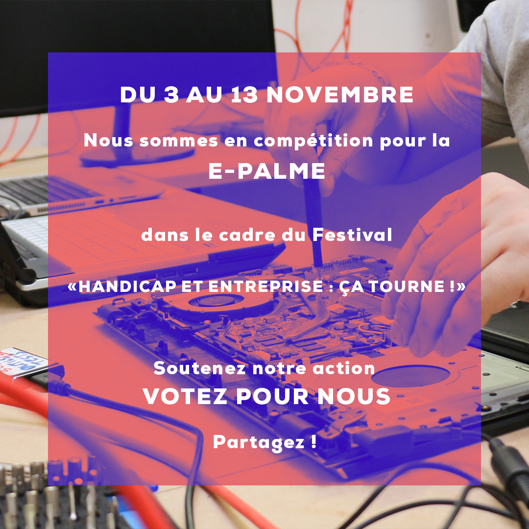Ecodair_ESS's tweet image. Plus que quelques jours pour continuer à nous soutenir ! 

🔥 Écodair est nommé au Festival de court-métrages d&apos;entreprises handi-accueillantes dans la catégorie « Palme de l&apos;Entreprise adaptée ». 

À vos votes ! ▶ bit.ly/3WDzpdM 

#Ecodair #handicap #insertion