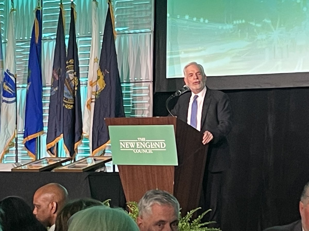 A well-deserved recognition of ⁦<a href="/andrewdreyfus/">Andrew Dreyfus</a>⁩ at the ⁦<a href="/NECouncil/">New England Council</a>⁩ New Englander of the Year awards. Thank you for your selfless service, Andrew.