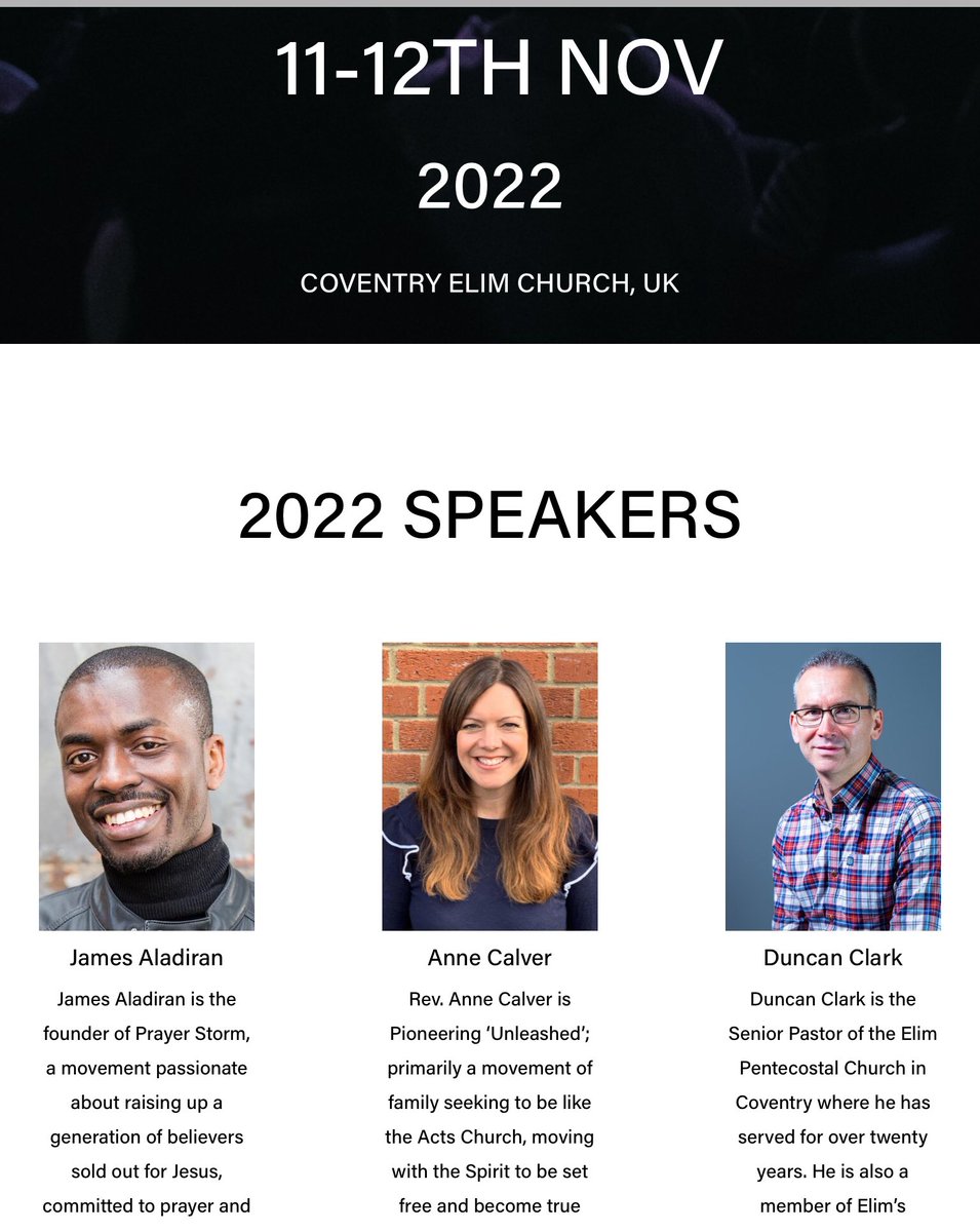 ‘Presence’ Conference at Coventry Elim Church this Friday and Saturday. Can’t think of a better name or focus. Excited to see what Holy Spirit will do 🔥