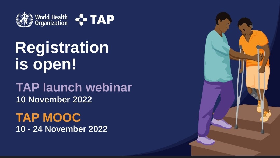 GATE_AT_World's tweet photo. As part of tomorrow's launch of @WHO Training in Assistive Products, the first ever massive open online course #MOOC, Introduction to Assistive Products will OPEN for 2️⃣ weeks!

➡️ Register for the launch &amp; MOOC now!
#ATChangesLives #TAPforAT

https://t.co/Apt8UP648U https://t.co/8Ms5lLTeYM
