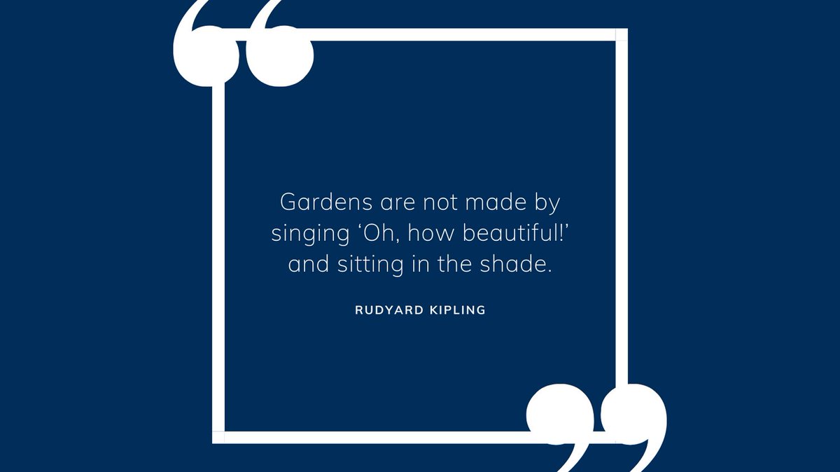 WireDesignUK's tweet photo. Gardens are not made by singing ‘Oh, how beautiful!’ and sitting in the shade.
Rudyard Kipling
As winter approaches, it's a good time to assess what your garden needs to be beautiful! https://t.co/RZlmyXDIm6