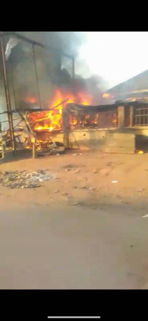 ChinasaNworu's tweet photo. Photo of  the aftermath of the #Nigeria Army invasion of a peaceful Izombe community of Imo State where an uncountable number of villagers were killed &amp; many bodies burnt. 
We need a free nation of #Biafra not a destructive Nigeria.@EUinNigeria @real_IpobDOS @ZambianObserver https://t.co/HTwMLbutaK
